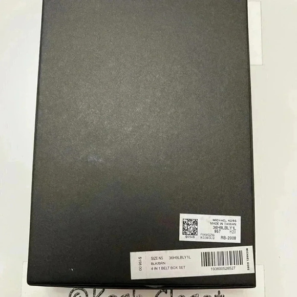 Michael Kors MK Mens Belt 4 in 1 Gift Set - Black/Brown - Picture 5 of 5